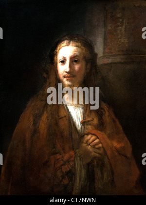 Cristo con il personale di Rembrandt van Rijn 1606 - 1669 Paesi Bassi Paesi Bassi Foto Stock