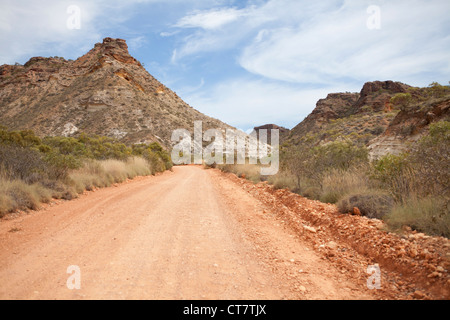 Shothole Canyon Road in Cape Range National Park, Exmouth, Western Australia. Foto Stock