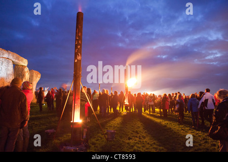 Il Giardino di fuoco Stonehenge REGNO UNITO Foto Stock