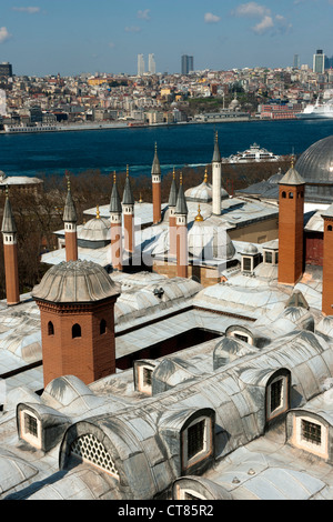 Türkei, Istanbul, Topkapi Saray, Harem, Blick vom Turm der Gerechtigkeit (Adalet Kulesi) Foto Stock