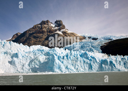 Glaciar Spegazzini dal brazo Spegazzini nel Lago Argentino Foto Stock