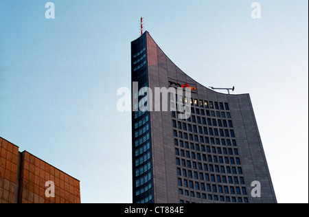 Leipzig, l'Uniriese Augustusplatz Foto Stock