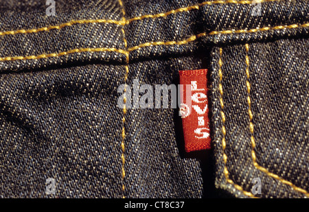 Original Levi's linguetta rossa-a-brand jeans Foto Stock