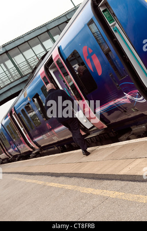 Salendo a bordo per viaggiare ray-Boswell Foto Stock