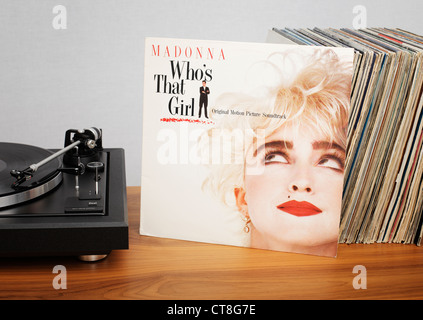 Chi è quella ragazza è una colonna sonora album. Foto Stock