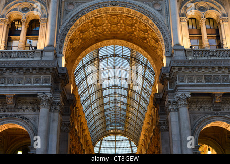 Galleria Vittorio Emanuele, Milano, Lombardia, Italia Foto Stock