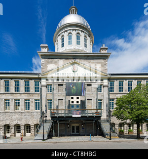 Marche Bonsecours (Mercato di Bonsecours) da rue de la commune, Vieux Port, area Vieux Montréal, Québec, Canada Foto Stock