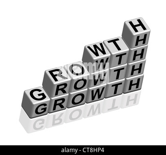 Vector business cruciverba su plinti Foto Stock