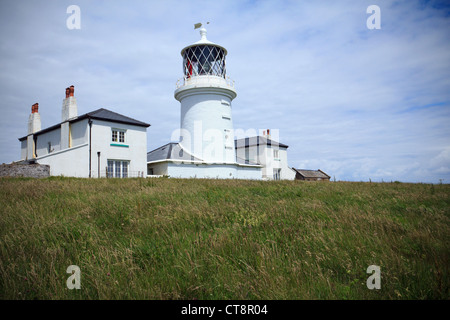 Caldey Island Lighthouse, Pembrokeshire, costruito nel 1829. Foto Stock