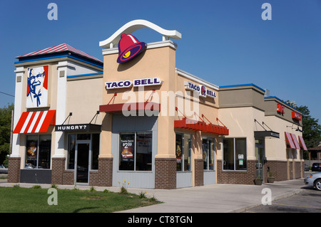 KFC Taco Bell Ristorante Foto Stock