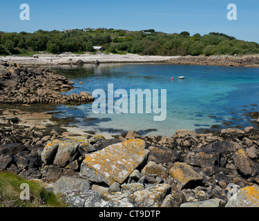 Cove Vean. St Agnes, isole Scilly, Cornwall, Regno Unito Foto Stock