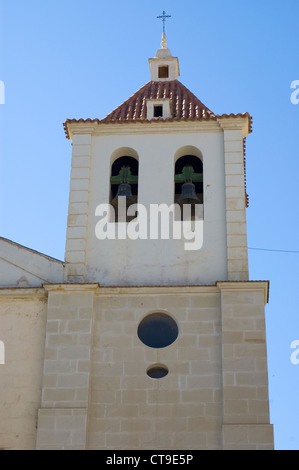 Chiesa adiacente al Vecchio Municipio di Mazarron, Provenza di Murcia, Spagna. Foto Stock