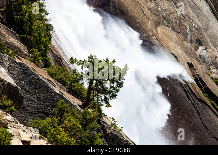 Nevada Falls, Natoinal Yosemite Park, CA, Stati Uniti d'America Foto Stock