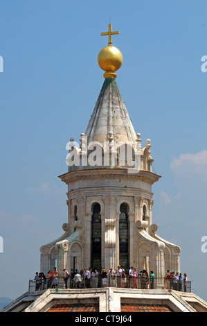 Cupola in cima della cupola del Duomo Firenze Italia Foto Stock