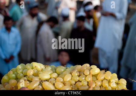 Uve afghani in Pakistan il mercato della frutta di Islamabad Foto Stock