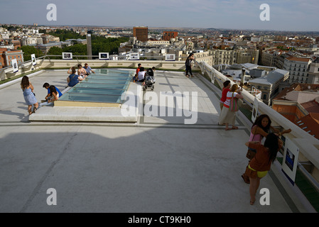 Círculo de Bellas Artes terrazza sul tetto madrid spagna Foto Stock