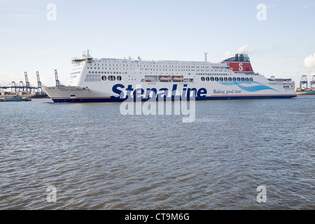 Stena Line Hollandica traghetto al porto di Felixstowe dal Harwich, Essex, Inghilterra Foto Stock