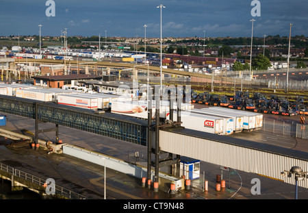 Attività porte Harwich International, Harwich, Essex, Inghilterra Foto Stock