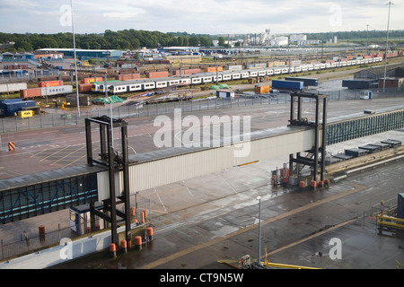 Attività porte Harwich International, Harwich, Essex, Inghilterra Foto Stock