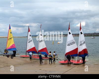 Scuole nazionali Associazione Vela regata di Weymouth e Portland National Sailing Academy Luglio 2012 Foto Stock