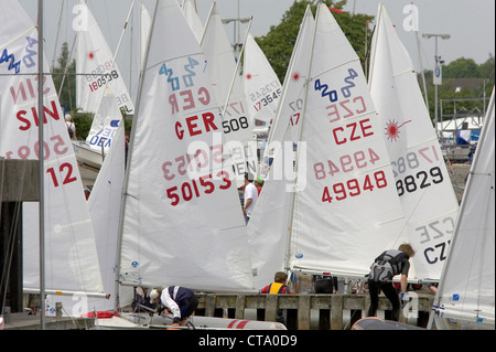 I marinai a Kiel Week Foto Stock