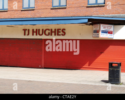 T.J.Hughes store retail in Liverpool Regno Unito Foto Stock