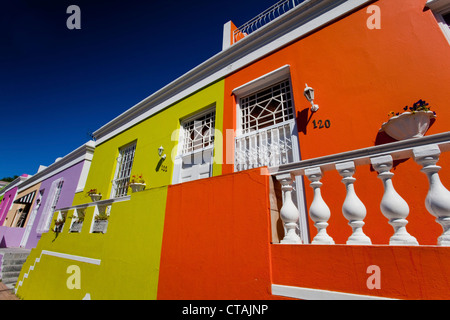 Impressione a Bo Kaap Quartiere Malay, Cape Town, West Cap, Sud Africa e Africa Foto Stock