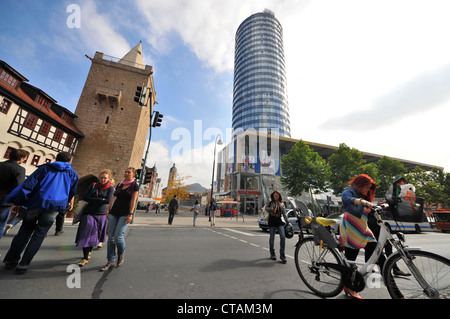 Presso la torre di Jen, Jena, Turingia, Germania Foto Stock