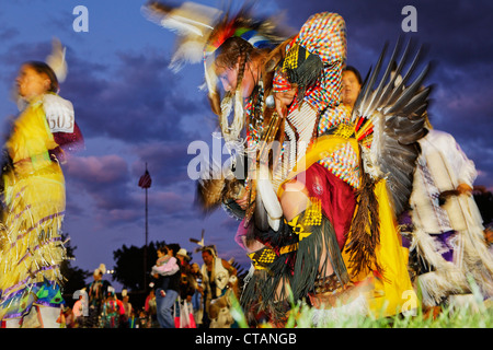 Regno tribù PowWow, Centro del Patrimonio, Bismarck Burleigh County, il Dakota del Nord, STATI UNITI D'AMERICA Foto Stock