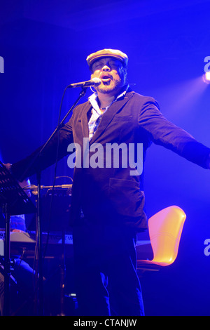 Cantante cubano Francisco Cespedes in concerto a Los Suenos Marriott Resort, Costa Rica. Foto Stock