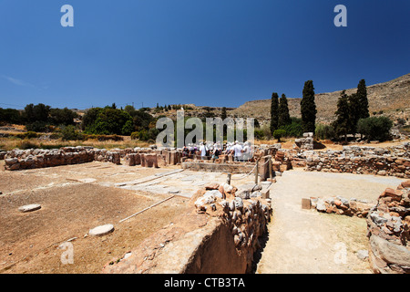 Sito archeologico, Kato Zakro Prefettura, Lassithi, Creta, Grecia Foto Stock