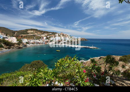 Spiaggia balneare, Bali, Prefettura di Rethimno, Creta, Grecia Foto Stock