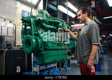 Deutz AG Koeln Porz, turno di notte presso il costruttore del motore Foto Stock