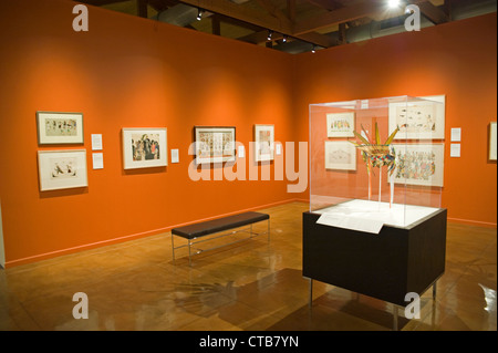 Una galleria al Heard Museum, specializzato in American Indian cultura & Arte, situato vicino al centro cittadino di Phoenix, Arizona, Stati Uniti d'America Foto Stock