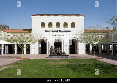 La facciata dell'Heard Museum, specializzato in American Indian cultura & Arte, situato vicino al centro cittadino di Phoenix, Arizona, Stati Uniti d'America Foto Stock