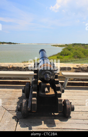 FORT MANTANZUS monumento nazionale, SAINT AUGUSTINE, FLORIDA, Stati Uniti d'America Foto Stock