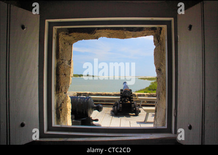 FORT MANTANZUS monumento nazionale, SAINT AUGUSTINE, FLORIDA, Stati Uniti d'America Foto Stock