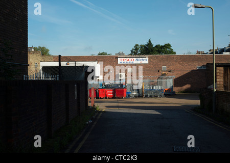 Tesco backdoor, da un punto di nascondere Foto Stock
