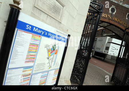 L'ospedale St Mary, Paddington, Londra, Gran Bretagna, Regno Unito Foto Stock