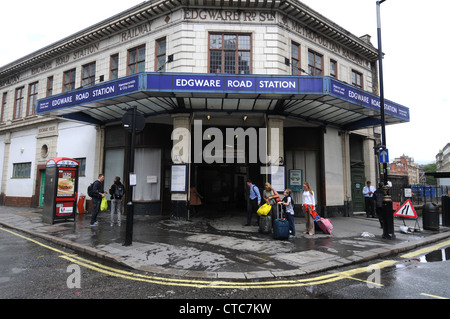 Edgware Road tube station Station, Londra, Gran Bretagna, Regno Unito Foto Stock