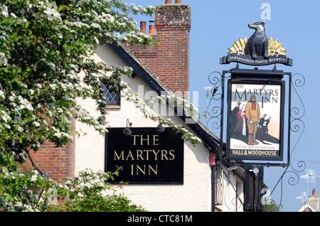 I martiri Inn, Tolpuddle, Dorset, Gran Bretagna, Regno Unito Foto Stock