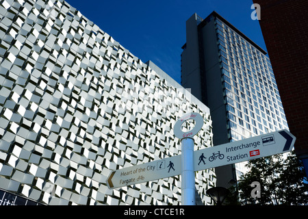 Charles Street Car Park, Sheffield South Yorkshire. Gli architetti e gli Alleati Morrison. Soprannominato "l'Cheesegrater '. Foto Stock