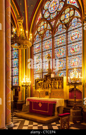 Maarten de Vos - "La Vergine" Cappella nella cattedrale di Notre Dame di Parigi Francia Foto Stock