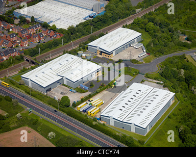 Piccolo Industrial Estate, Warrington, Nord Ovest Inghilterra Foto Stock