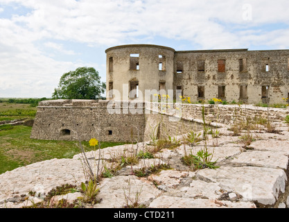 La rovina di Borgholm caslte in Oland isola, Svezia Foto Stock