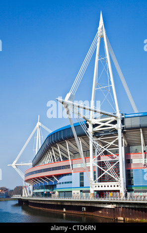 Principality Stadium o BT Millennium Stadium una sede di concerti e sport nel centro di Cardiff South Glamorgan South Wales UK GB Europe Foto Stock