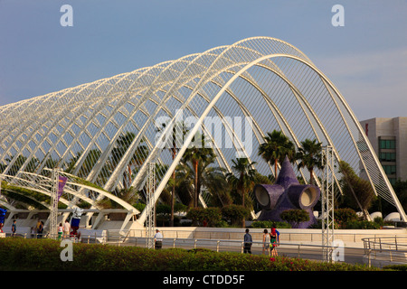 Spagna, Valencia, Città delle Arti e delle Scienze, L'Umbracle, Foto Stock