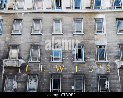 Chiuso Lewis's department store in Liverpool Regno Unito Foto Stock