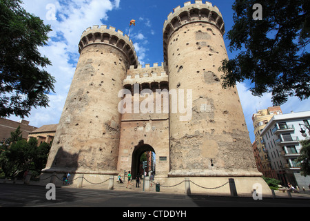 Spagna, Valencia, Torres del Quart, torri, Foto Stock