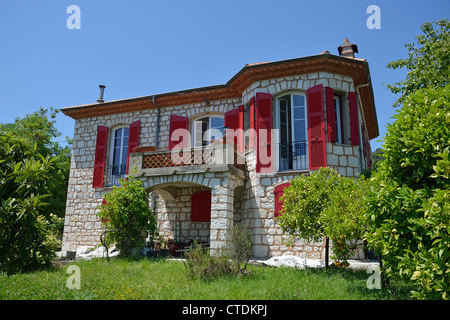 Piccola villa vicino a Grasse, Côte d'Azur, Alpes-Maritimes, Provence-Alpes-Côte d'Azur, in Francia Foto Stock